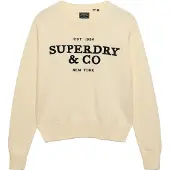 Superdry Superdrytil kvinder. W6110765A Jersey Heritage beige (M), Casual, Bomuld