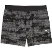 Puma Brightstride Dreamrun Printed Running 5" Shorts Men, Clothing, Black, XL