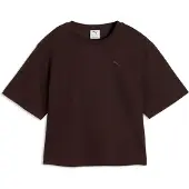 Puma Essentials Elevated Relaxed Tee Women, Clothing, Chocolate Fondue, L