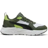 Puma Trinity 2 Sneakers Youth, Shoes, White/Black/Moss Veil, 38