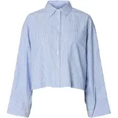 Selected Dannie Cropped Skjorte Med Lange ærmer