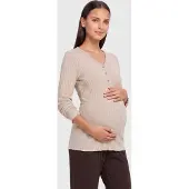 ONLY Maternity Shirts 'LOLA' lysebrun