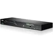 Aten KVM on the NET CS1708i - KVM switch - 8 x KVM port(s) - 1 lokalbruger - 32 IP-brugere - desktop