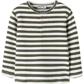 Name It Mini Stribet Top Med Lange Ærmer