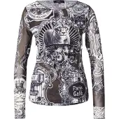 Monari Shirts grå / sort / hvid