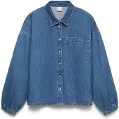 Vero Moda Bluse 'VMELORA' blue denim
