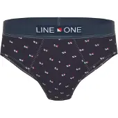 Line One Slip navy / rød / hvid
