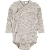 Joha Slå-om Body l/æ - Gråmeleret - - 70 - Body L/Æ