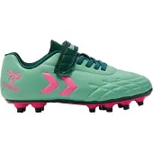 Hummel Top Star velcro FG - Grøn/Pink Børn - Græs (FG), størrelse 27