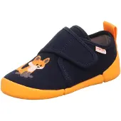 Superfit Hjemmesko 'VENTI' creme / navy / mørkebrun / orange