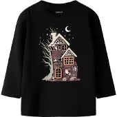 Name it Bluse - NmnOttoline - Black - - 3 år (98) - Bluse