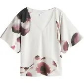 Next Bluse eosin / burgunder / sort / hvid
