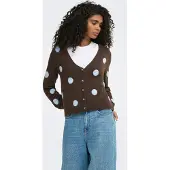 ONLY Cardigan 'ONL Rica' lyseblå / brun