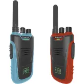 KIDYWOLF Walkie Talkie - 2 stk. - Kidytalk - Blå/Rød - - OneSize - Bamse