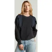 G-Star Mixed Media Sweater - Medium blue - Women