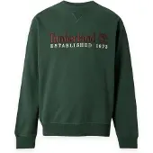 Timberland Sweatshirt 'ESTABLISHED 1973' lysebeige / brun / mørkegrøn