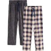 Next Pyjamasbukser navy / lyseblå / brun / hvid