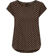ONLY Bluse 'ONLVic' creme / brun