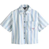 Next Bluse lyseblå / hvid