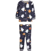 Next Nattøj 'Halloween' abrikos / sort / hvid