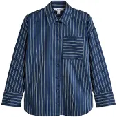 Next Bluse navy / hvid