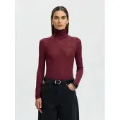 Selected Pullover 'VENDY' carminrød