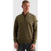PME Legend Pullover 'Pullover in 100% cotton with half-zip' grøn