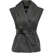ONLY Vest 'ONLBIANCA' antracit / grå-meleret