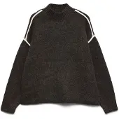 Vero Moda Pullover 'VMBoom' choko / hvid