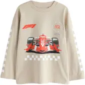 Next Shirts 'F1' beige / rød / sort / hvid