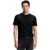 BOSS Slim fit T-shirt med crew neck i bomuld