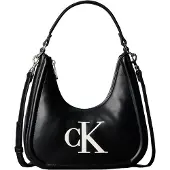 Calvin Klein Skuldertaske 'BOLD' sort / hvid