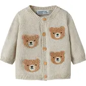 Name it Cardigan 'NBMObase' brun / grå / sort