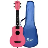 Flight TUS-35 Travel Soprano Ukulele Pink