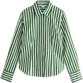 Next Bluse 'Essential' grøn / hvid
