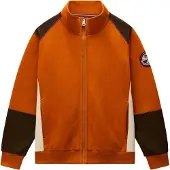 Napapijri Sweatjakke 'ARCHIVE' creme / choko / mandarin