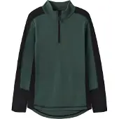Name it Bluse m. Lynlås - Uld - NkmWillo - Jungle Green - - 9-10 år (134-140) - Bluse