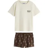 Next Shorty ecru / blue denim / brun / gul