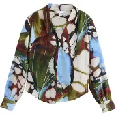 Next Bluse ecru / lyseblå / oliven / bordeaux