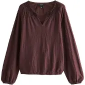 Next Bluse vinrød