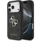 GUESS iPhone 18 Pro 4G Big Metal Logo Hybrid Cover - Grå