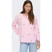 ONLY Bluse 'ONLNEW LINA' lyserød / rød