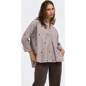 ONLY Bluse 'ONLNew Lina Grace' brun / sort / hvid