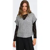 ONLY Pullover 'ONLMELODY' grå-meleret