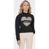ONLY GIRLS Sweatshirt 'KOGCooper' kit / guld / sort / hvid