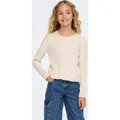 Kids Only Cardigan - Rib - Noos - KogNatascha - Birch - - 7-8 år (122-128) - Cardigan