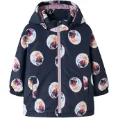 Name It Mini Overgangsjakke 'NMFMAXI' lyseblå / mørkeblå / pitaya / hvid