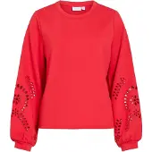 Vila Sweatshirt 'SANDY' rød
