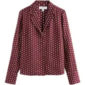 Next Bluse bordeaux / hvid