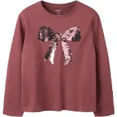 Name it Paillet Top Med Lange Ærmer
